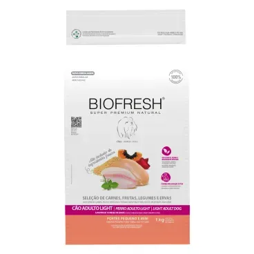 Racao Biofresh Light Caes Adultos Racas Pequenas e Minis_1KG_FRENTE